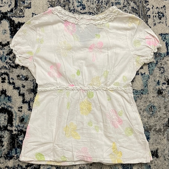 💰3 items for $25 🏷 Koi by Kathy Peterson White Katelyn Mock Wrap Top sz Small - Picture 4 of 9